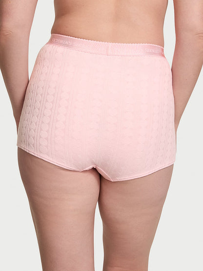 Logo Heart Pointelle High-Waist Shortie Panty