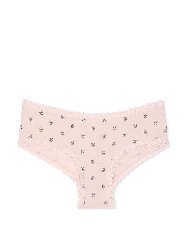 Cotton Lace-Waist Cheeky Panty