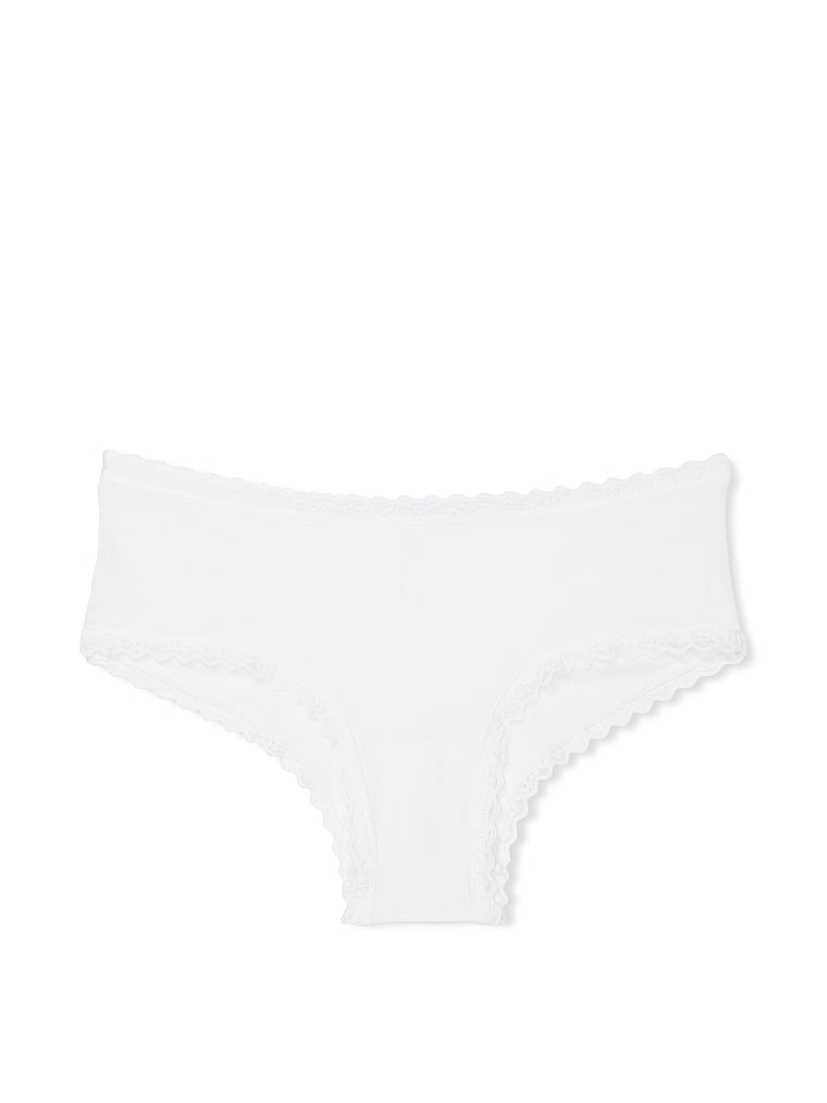 Cotton Lace-Waist Cheeky Panty