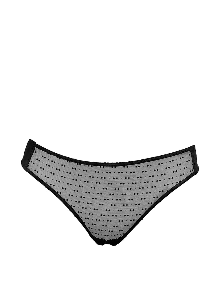 Mesh Velvet Dot Brief Panty