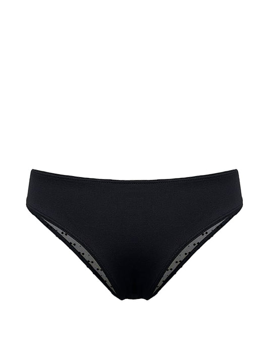 Mesh Velvet Dot Brief Panty