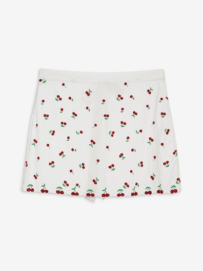 Beaded Cherries Apron Skirt